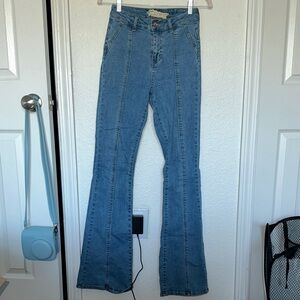 Altar'd State Light Blue Wide Leg Jeans